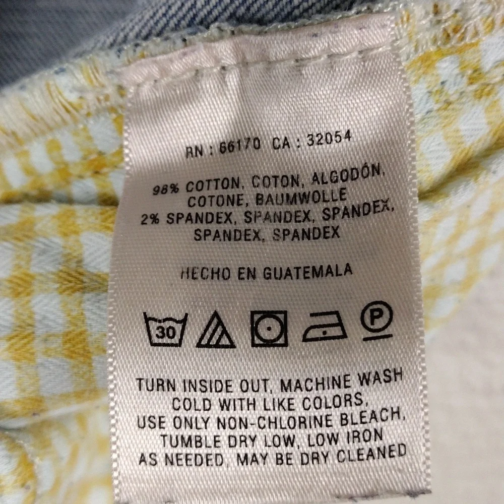 Pilcro and the Letterpress Blue Light Wash Whiskering Mid Rise Straight Leg Jean - Picture 7 of 13